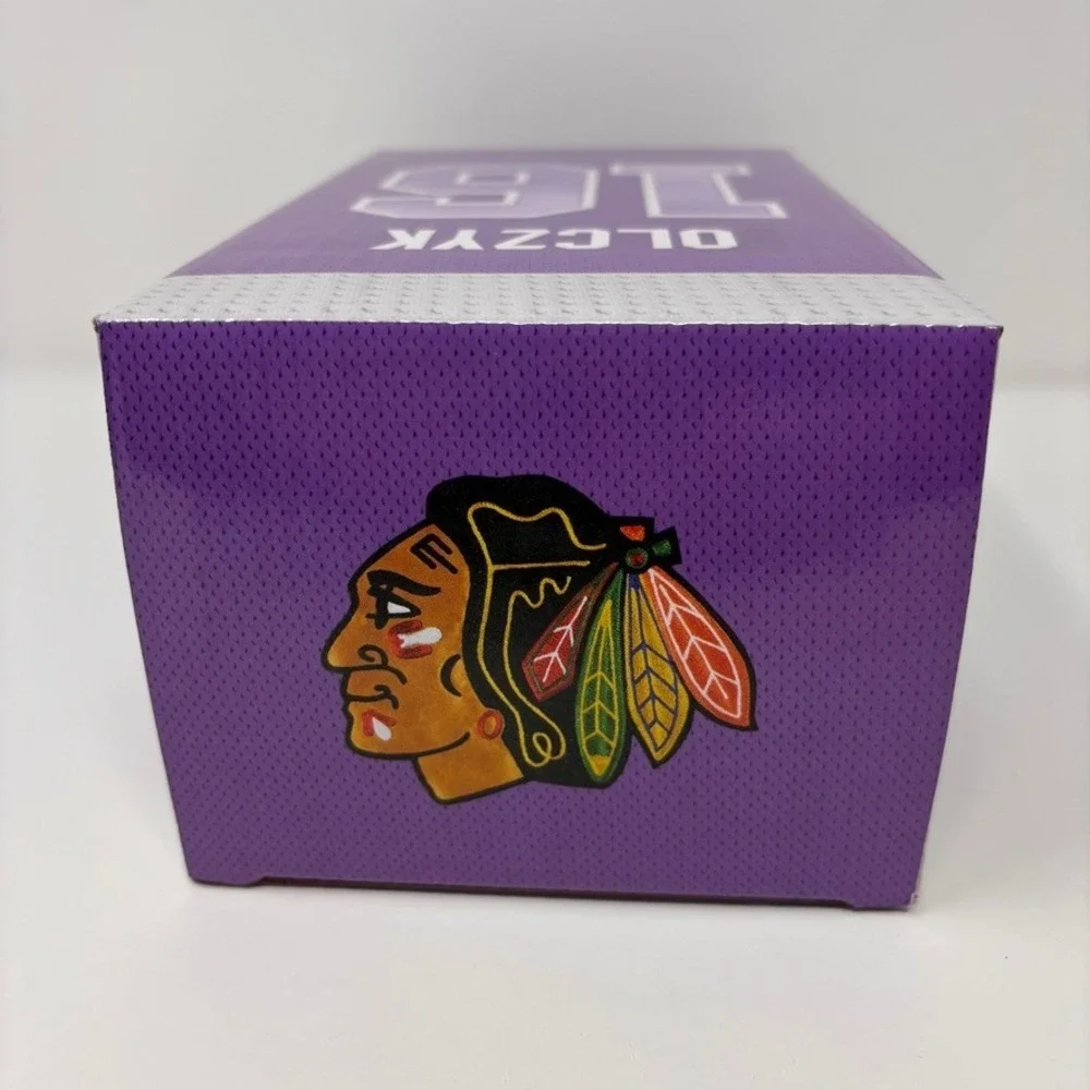 Chicago Blackhawks Eddie Olczyk Bobblehead 10/27/19 Hockey Fights Cancer SGA NIB